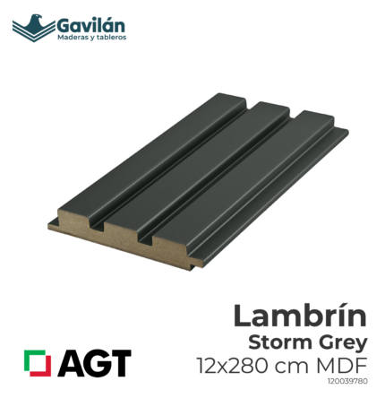 120039780 Lambrin storm grey 12x280 MDF