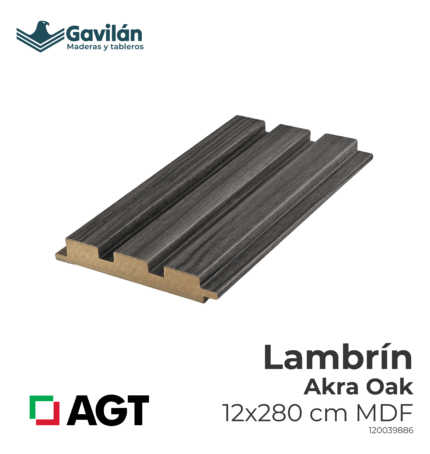 120039886 Lambrin Akra oak 12x280 MDF