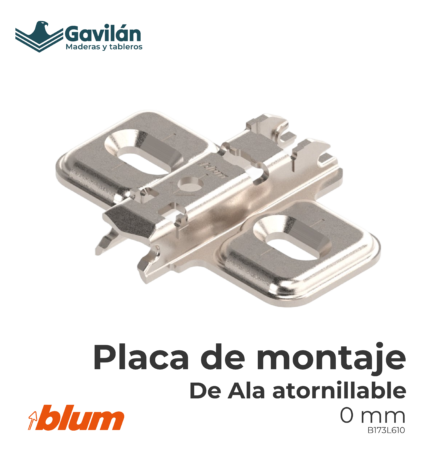 B173L610 Placa de montaje de Ala atornillable
