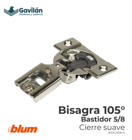 B30C255B.10 Bisagra 105° Bastidor 5 8 Cierre suave
