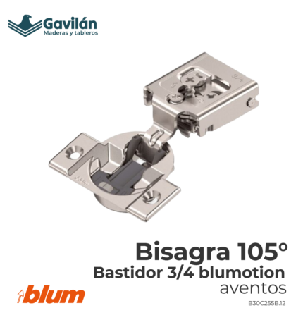 B30C255B.12 Bisagra 105° Bastidor 3 4 aventos
