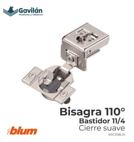 B31C358B.20 Bisagra 110° Bastidor 11 4 Cierre suave