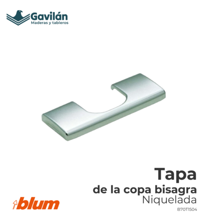 B70T1504 Tapa de la copa bisgra niquelada