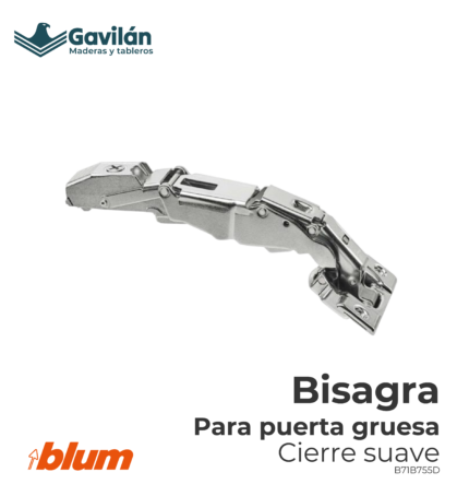 B71B755D Bisagra para puerta gruesa Cierre suave