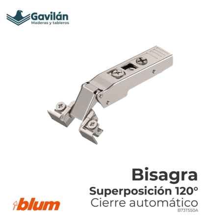 B73T550A Bisagra Superposición 120° Cierre automático