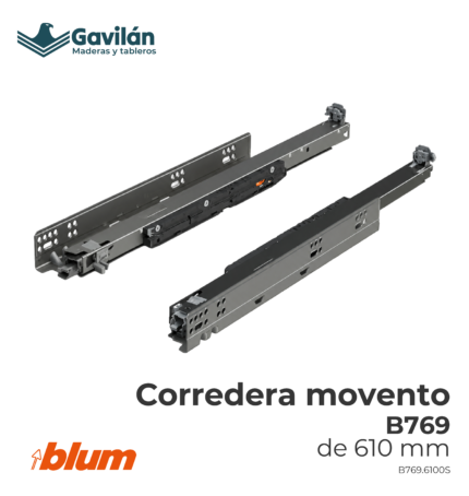 B769.6100S Corredera movento B769 de 610 mm