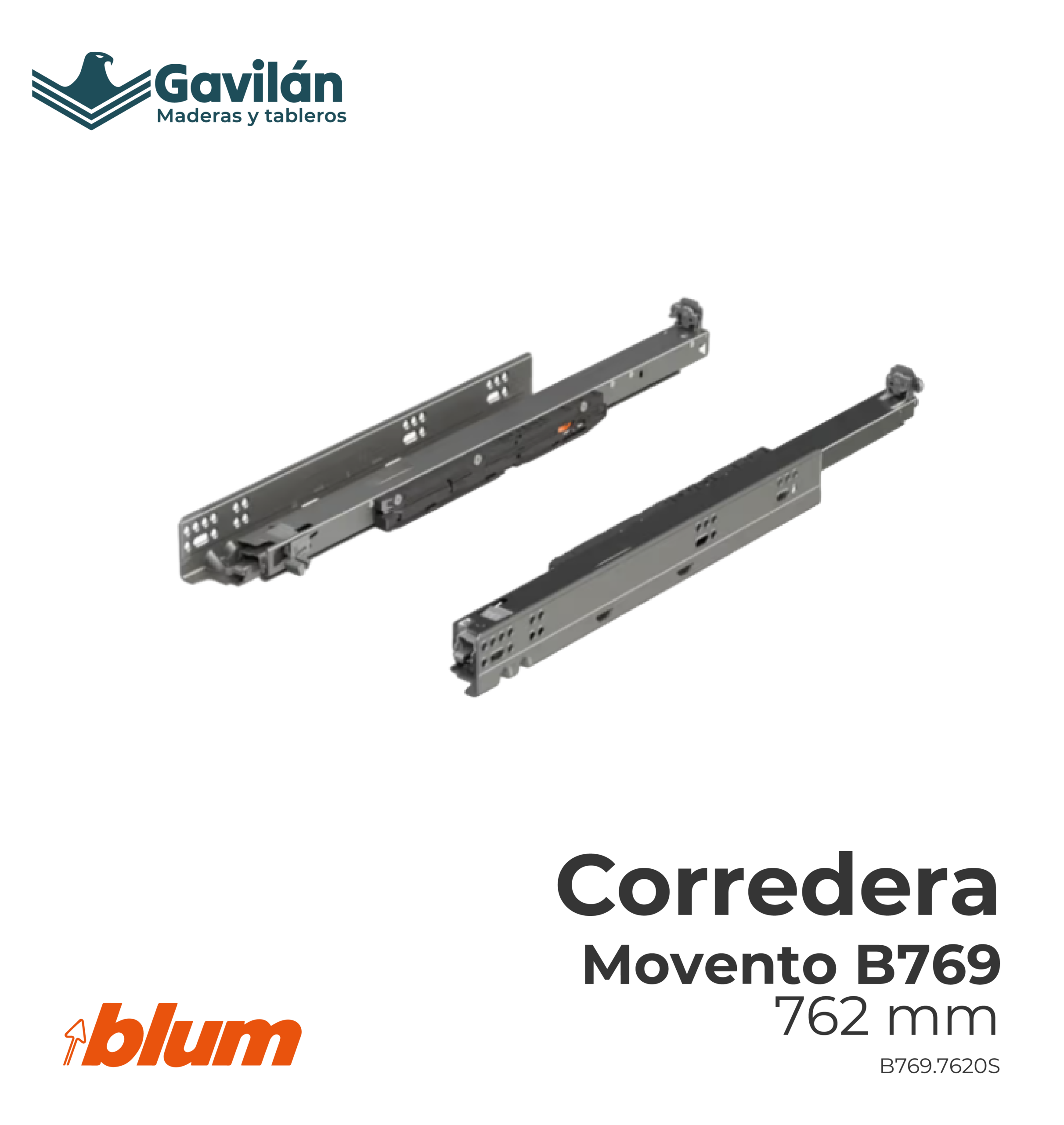 B769.7620S Corredera Movento B769 762mm B769.7620S Corredera Movento B769 762mm