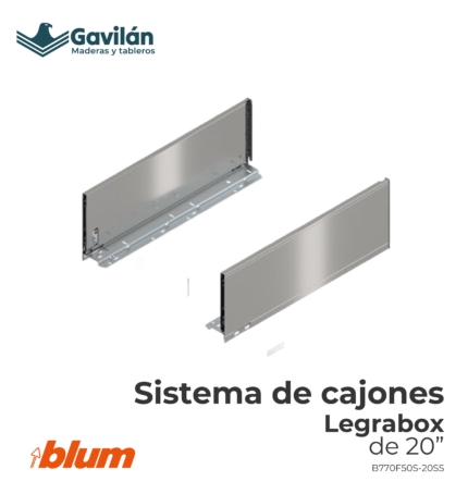 B770F50S 20SS Sistema de cajones Legrabox de
