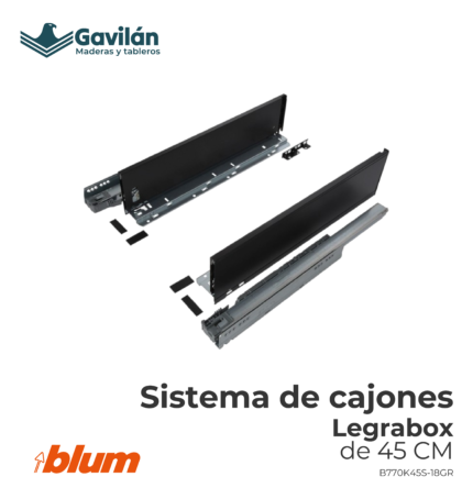B770K45S 18GR Sistema de cajones Legrabox de 45cm