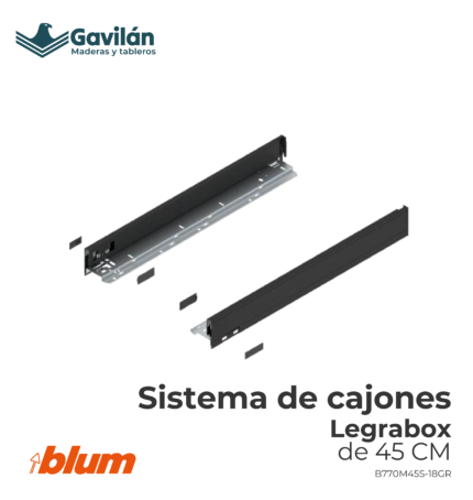 B770M45S 18GR Sistema de cajones Legrabox de 45cm