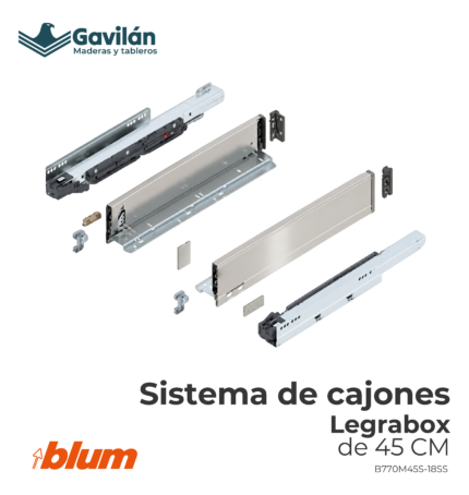 B770M45S 18SS Sistema de cajones Legrabox de 45cm