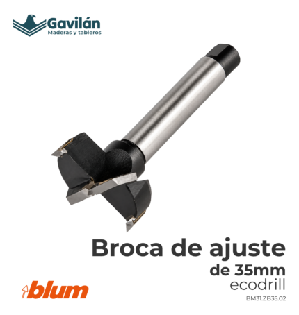 BM31.ZB35.02 Broca de ajuste de 35 mm ecodrill