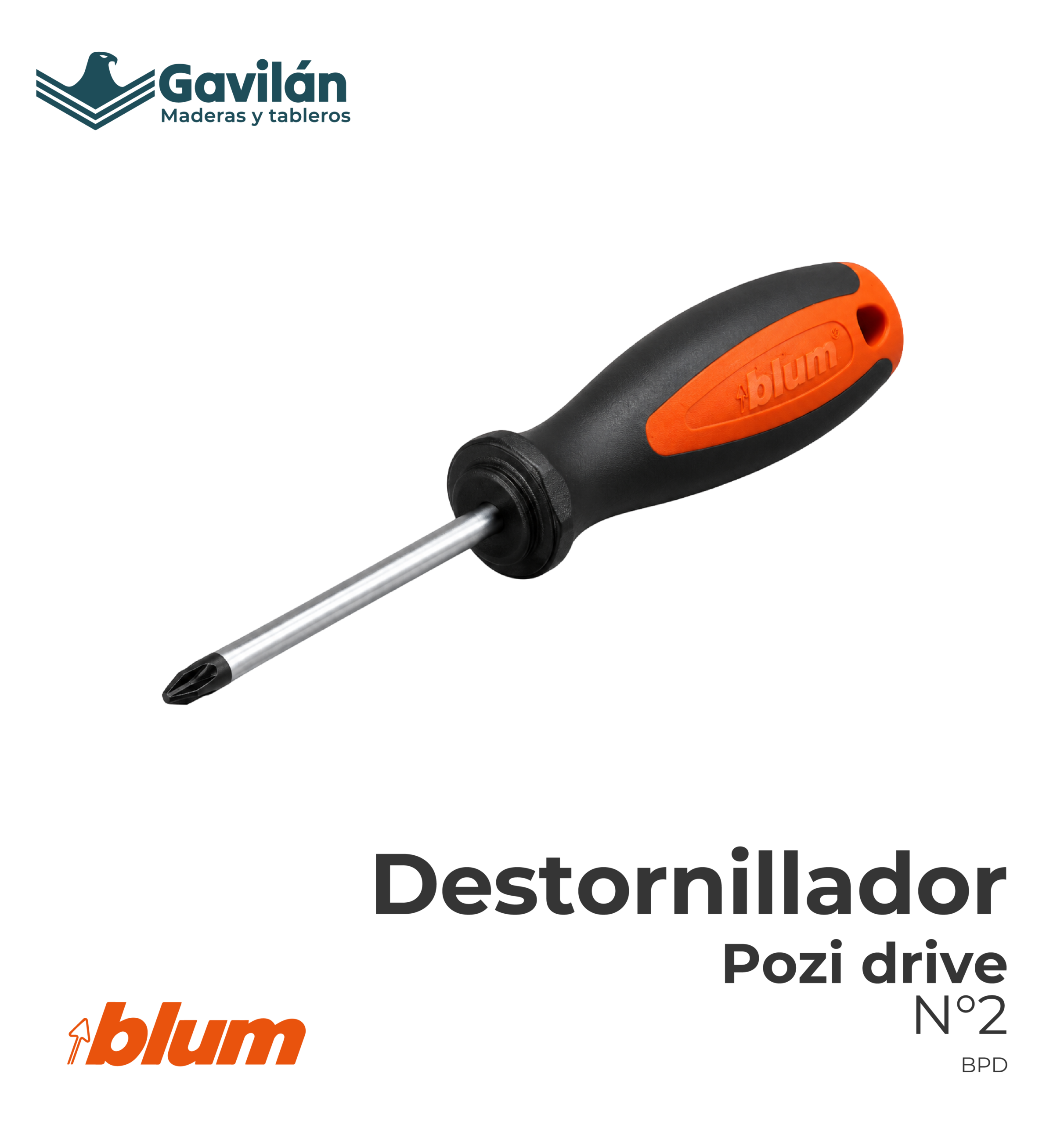 BPD Destornillador Pozi drive N°2 BPD Destornillador Pozi drive N°2
