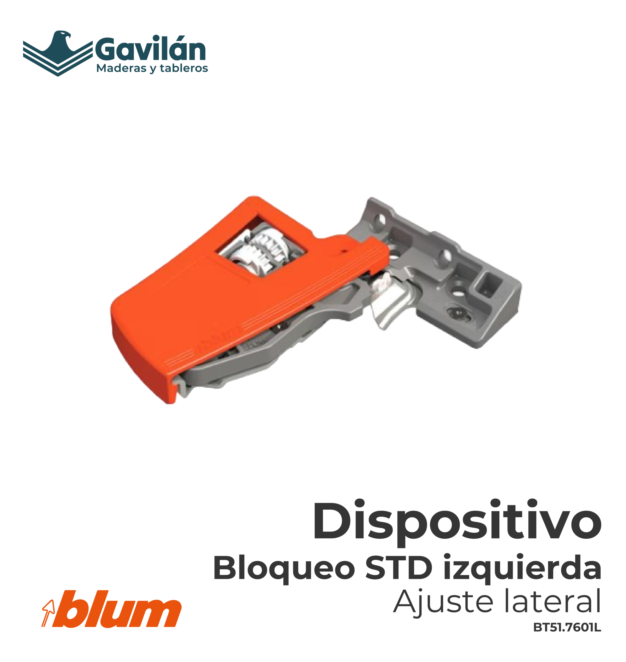 BT51.7601L Dispositivo Bloqueo STD izquierda Ajuste lateral BT51.7601L Dispositivo Bloqueo STD izquierda Ajuste lateral