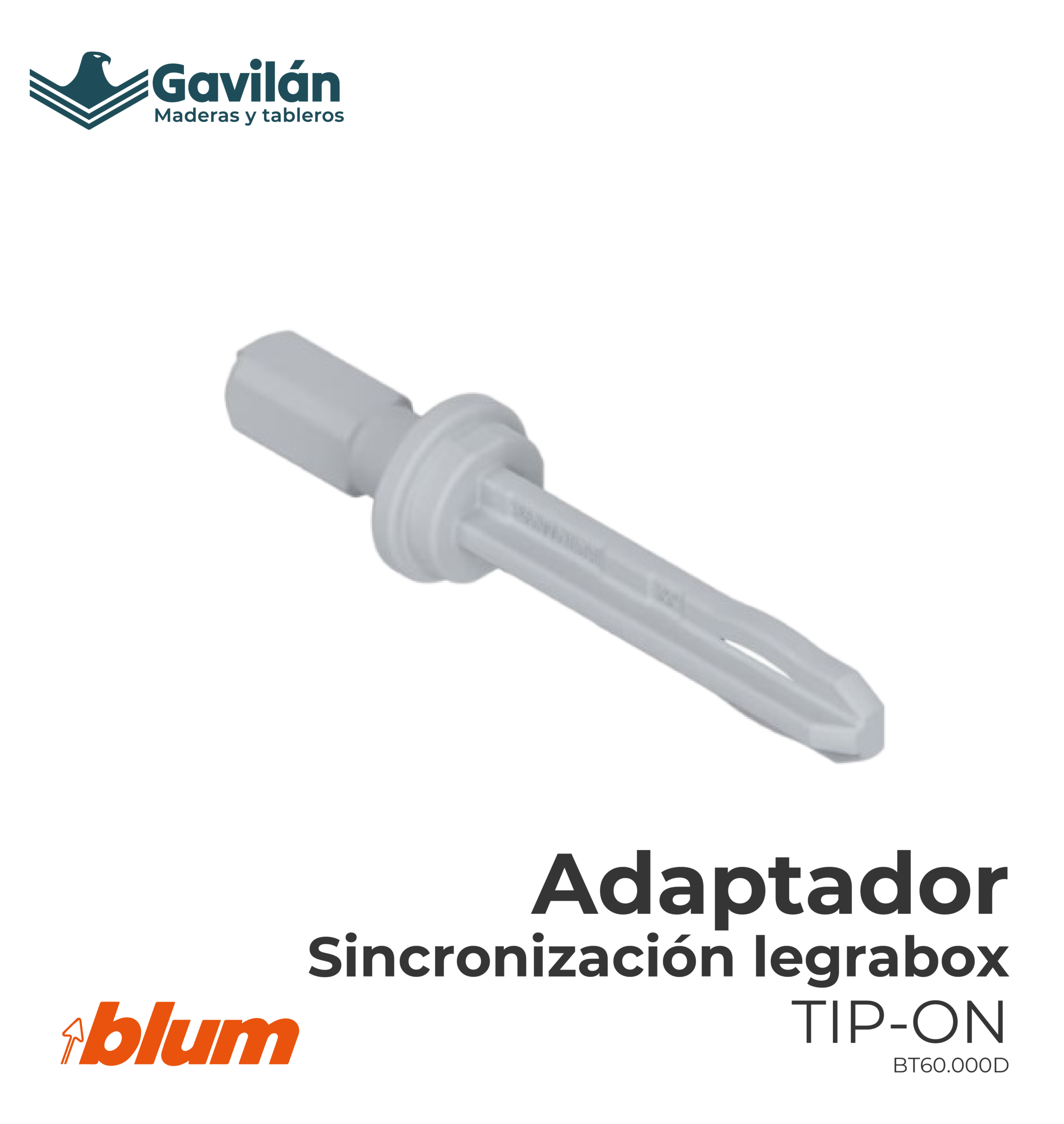 BT60.000D Adaptador Sicronización Legrabox Tip-on BT60.000D Adaptador Sicronización Legrabox Tip on