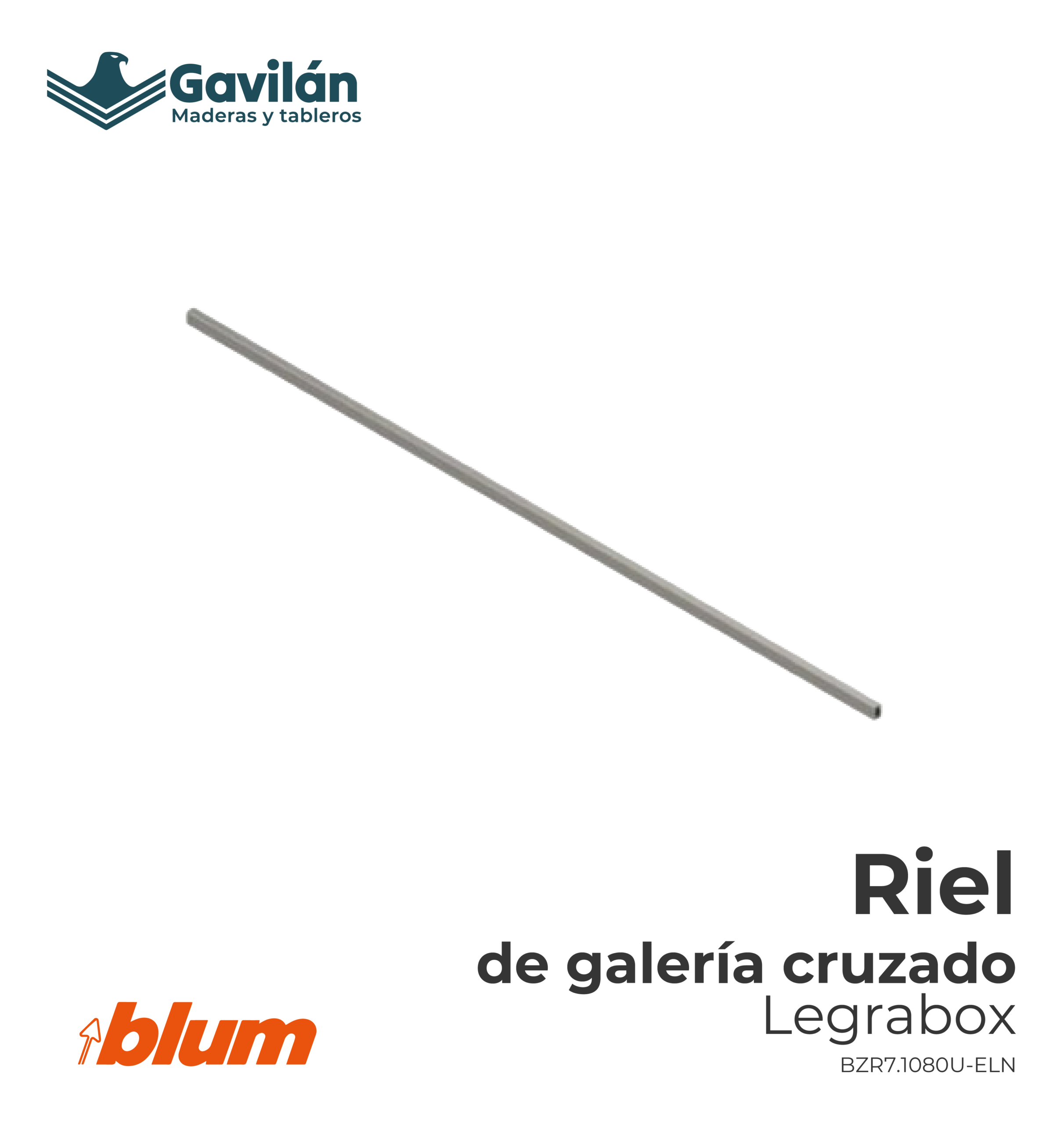 BZR7.1080U-ELN Riel de galería cruzado Legrabox BZR7.1080U ELN Riel de galería cruzado Legrabox