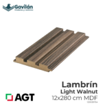 120039764 Lambrín Light Walnut 12x280 MDF