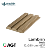 120039766 Lambrin Teak 12x280 MDF