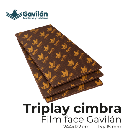 TCFILM15G, TCFILM18G TRIPLAY CIMBRA FILM FACE 15 Y 18MM GAVILAN