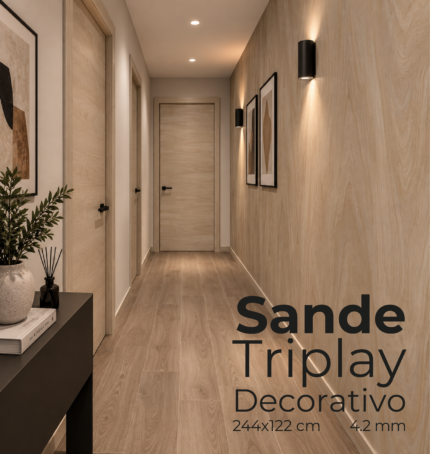 TSANDEB4 Triplay Sande Blanco 4mm